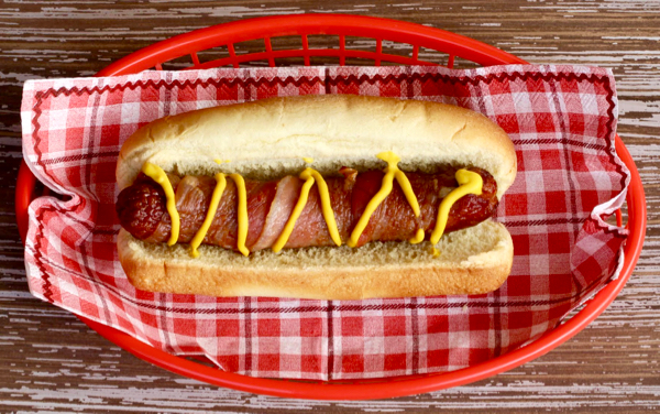 Blog About a Dog: Seattle Mariners: Bacon-Wrapped Hot Dog
