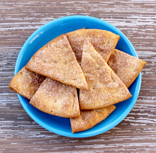 Cinnamon Sugar Pita Chips Recipe from NeverEndingJourneys.com