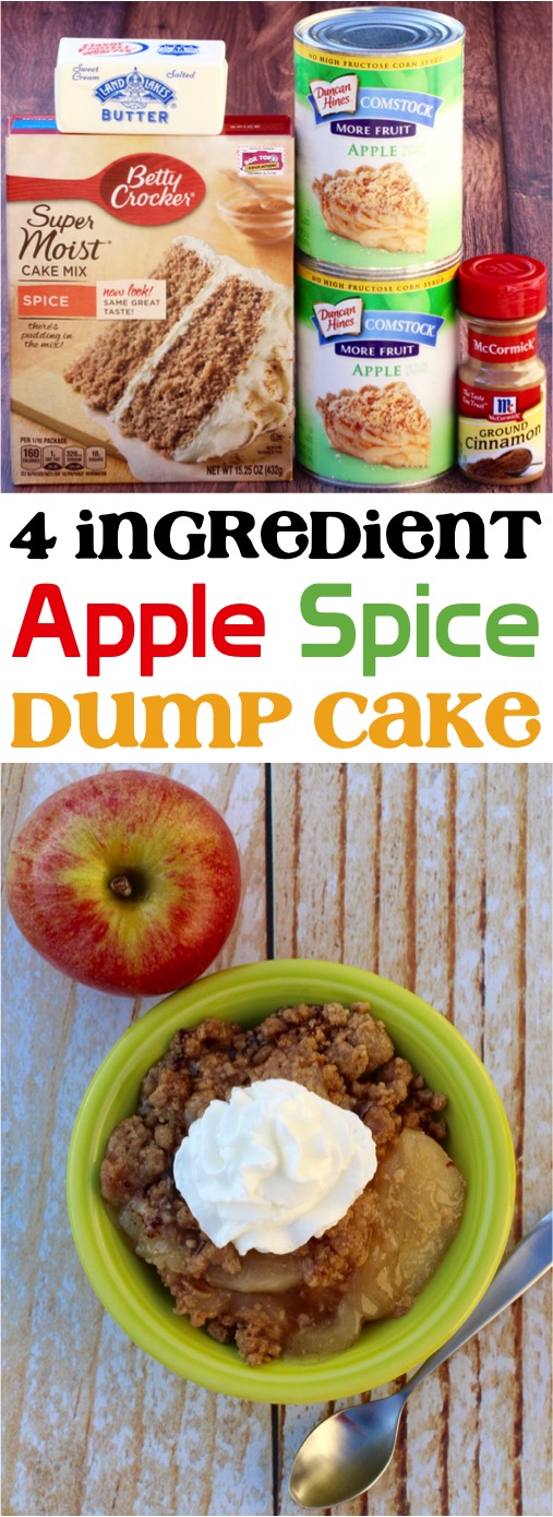 Apple Spice Dump Cake Recipe! - Never Ending Journeys