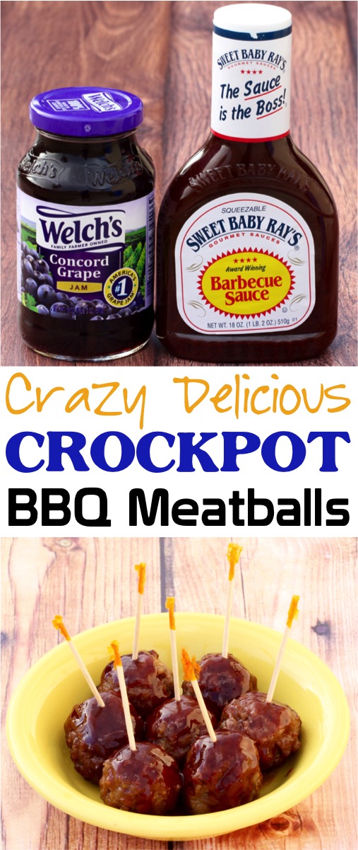 Crock Pot BBQ Meatball Recipe! (3 Ingredients) - Never Ending Journeys