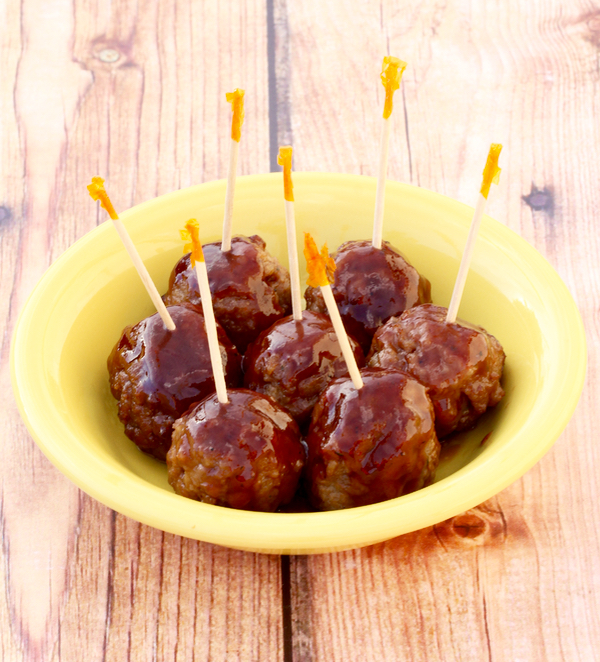 Easy Crock Pot BBQ Meatball Recipe from NeverEndingJourneys.com