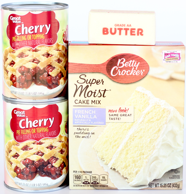 Easy Cherry Dump Cake Recipe from NeverEndingJourneys.com