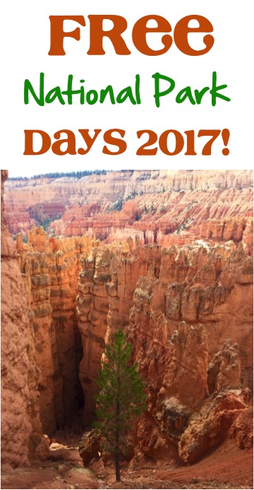 Free National Park Entrance Days 2017 from NeverEndingJourneys.com