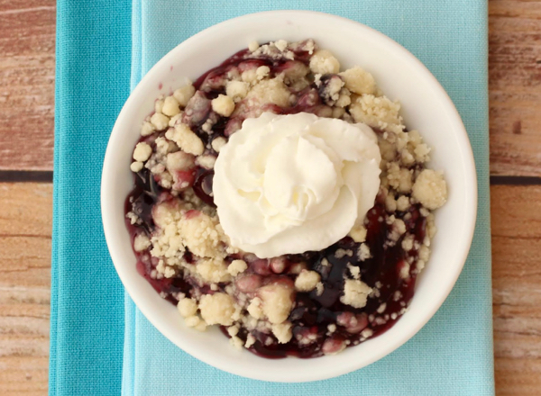 Easy Blueberry Dump Cake from NeverEndingJourneys.com