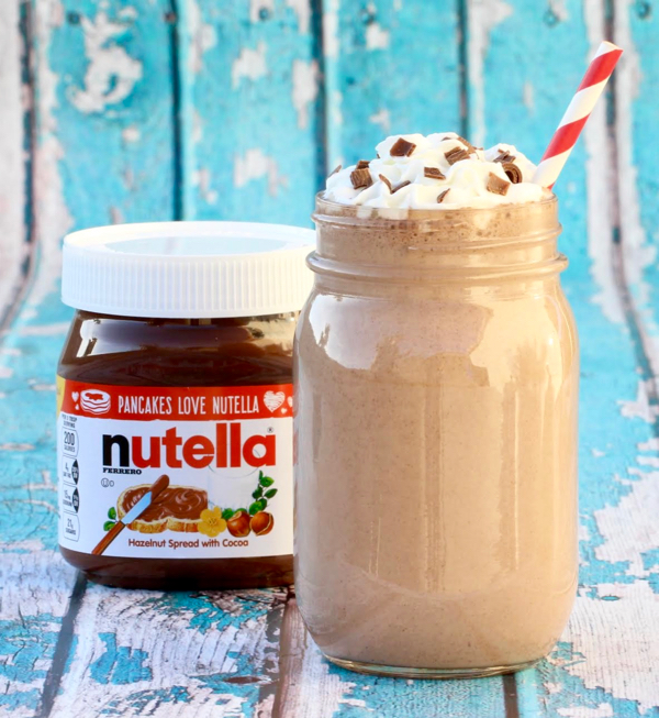 Nutella Milkshake Recipe from NeverEndingJourneys.com
