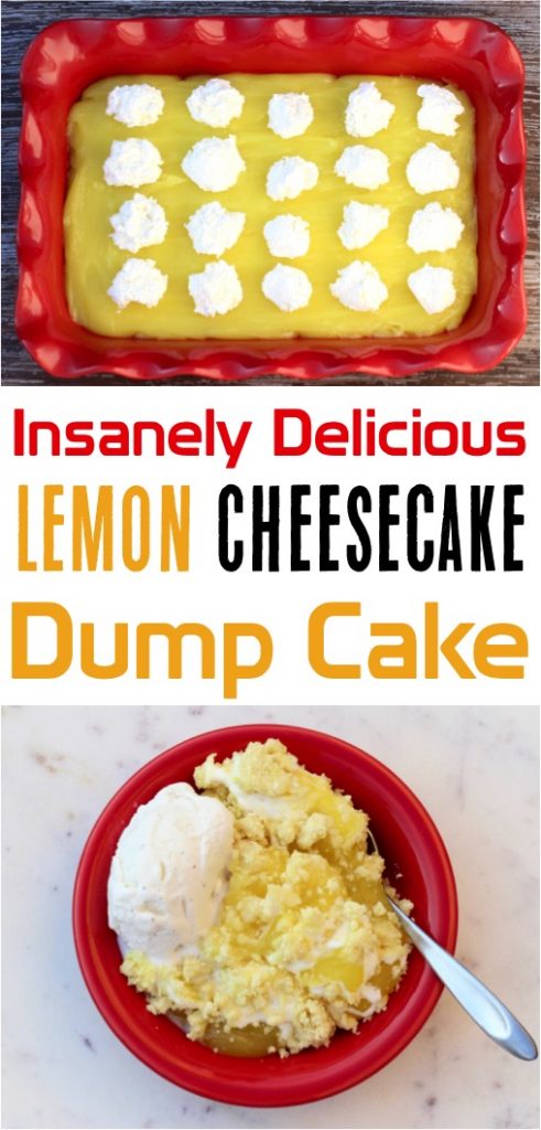 Easy Lemon Cheesecake Dump Cake Recipe! (4 Ingredients) - Never Ending ...