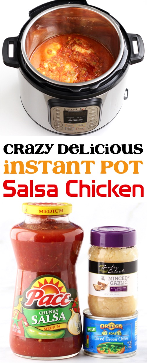 Easy Instant Pot Salsa Chicken Recipe! (5 Ingredients) - Never Ending ...