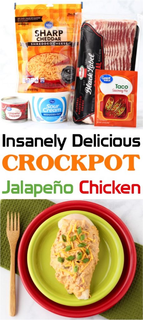 Jalapeño Cheddar Chicken Recipe! (Easy Crock Pot Dinner)