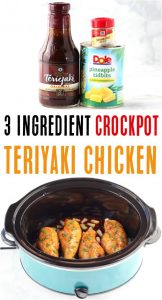 Crock Pot Pineapple Teriyaki Chicken! {3 Ingredients}