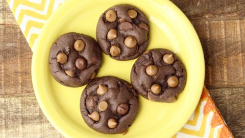 Dark Chocolate Mint M&M Cake Mix Cookies Recipe! Just 4 ingredients!!, NeverEndingJourneys.com