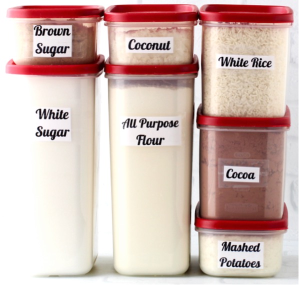 Kitchen Organization Tips Use Square Containers