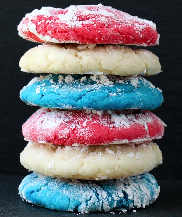 Red White and Blue M and M Cookies - The Carefree Kitchen